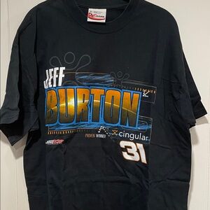 Jeff Burton Black Graphic T-Shirt